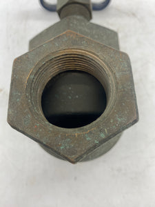Nibco T-235-Y, 1 1/4" Globe Valve, Bronze, 150 SWP, 300 WOG (No Box)
