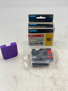 Dymo 1805416 1/2" Red Industrial-Rhino Labels (New)