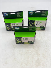 Load image into Gallery viewer, HP Officejet 950XL Black Ink Cartridge *Lot of (3)* (New)