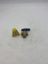 Load image into Gallery viewer, Brass Panel Mount Diverting Ball Valve,  1/4&quot; FNPT (No Box)