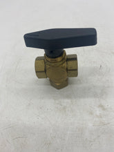 Load image into Gallery viewer, Brass Panel Mount Diverting Ball Valve,  1/4&quot; FNPT (No Box)