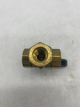 Load image into Gallery viewer, Brass Panel Mount Diverting Ball Valve,  1/4&quot; FNPT (No Box)