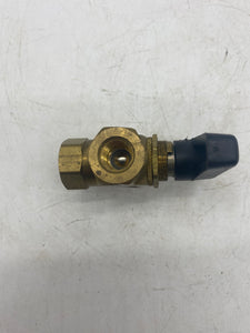 Brass Panel Mount Diverting Ball Valve,  1/4" FNPT (No Box)