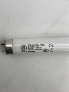GE 34883 F18W/54-765 Standard Daylight Fluorescent Light Bulb *Lot of (6)* (No Box)