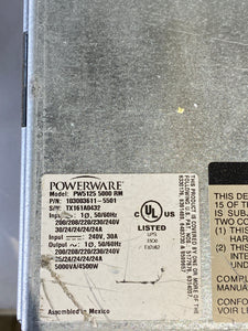 Powerware 103003611-5501 PW5125 5000 RM UPS Back-up Module (Not Tested-For Parts)