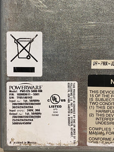 Powerware 103003611-5501 PW5125 5000 RM UPS Back-up Module (Not Tested-For Parts)