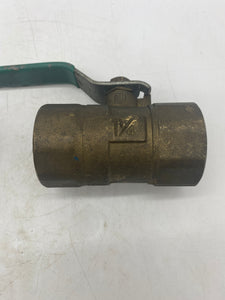 Hammond Fig 8201 1-1/4" Ball Valve, 150 SWP, 400 WOG *Lot of (2)* (No Box)