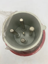 Load image into Gallery viewer, Pluso PEW 6363SV, 63-6H/380/415, 3P IP67, Mobile Plug, Red, Straight (No Box)