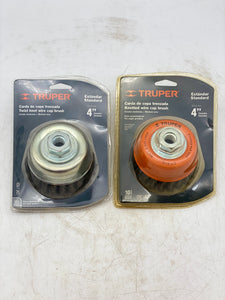 Truper CT-610 4" Twist Knot Wire Cup Brush *Lot of (2)* (New)