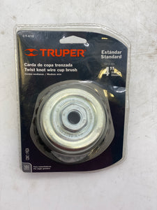Truper CT-610 4" Twist Knot Wire Cup Brush *Lot of (2)* (New)