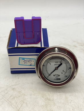 Dewit 2005SS 230PSI Pressure Gauge (New)