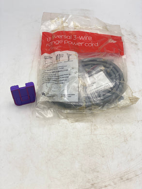 GE WX09X10006 Range Power Cord, 3-Wire, 4ft. Length (New)