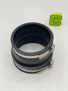 Fernco P1051-44 Flexible Coupling, 4" AC/DI to 4" CI/PI *Lot of (2)* (No Box)