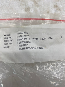 Sperre MS-3487 Compression Ring, *Lot of (6)* (Open Box)
