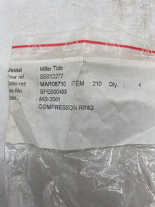 Sperre MS-3501 Compression Ring, *Lot of (4)* (Open Box)
