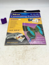 Load image into Gallery viewer, Fellowes 5396403 ImageLast A3 80 Mic. Laminating Pouch 25pk *Lot of (4)* (New)