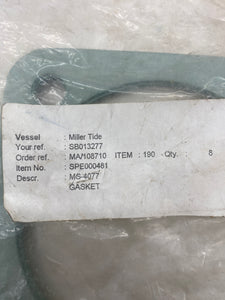 Sperre MS-4077 Gasket, *Lot of (8)* (Open Box)