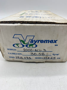 Vayremex Model 2000-AC1-3, Safety Relief Valve, 1/2" X 1" (Open Box)