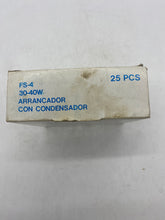 Load image into Gallery viewer, Fluorescent Lamp Starter, FS-4, 30-40W *Lot of (24)* (Open Box)