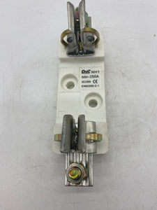 DEL Type NH1 Ceramic Fuse Base, 500V-250A, (Open Box)