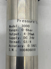 Load image into Gallery viewer, Pressure Transmitter, Model 3000, 0-6 0Bar, Thread G 1/4, (Open Box)