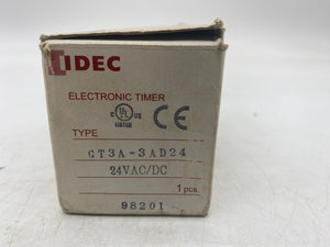 IDEC GT3A-3AD24 Electronic Timer, 8 Pin (Open Box)