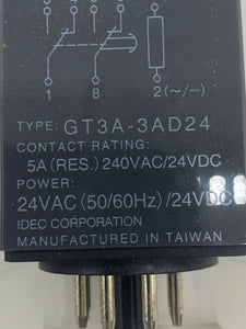 IDEC GT3A-3AD24 Electronic Timer, 8 Pin (Open Box)