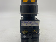 Load image into Gallery viewer, Koino KH-2204P-2411 Yellow Illuminated Push Button Switch (No Box)