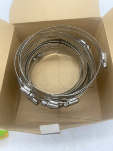 Grainger 1XHD5 Marine Grade Worm Gear Hose Clamp, *Lot of (16) Clamps in (1) Box* (Open Box)
