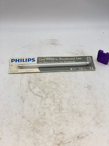 Philips F8T5/CW Plus Cool White Fluorescent Tube Light Bulb, 8W, 12" *Lot of (3)* (New)