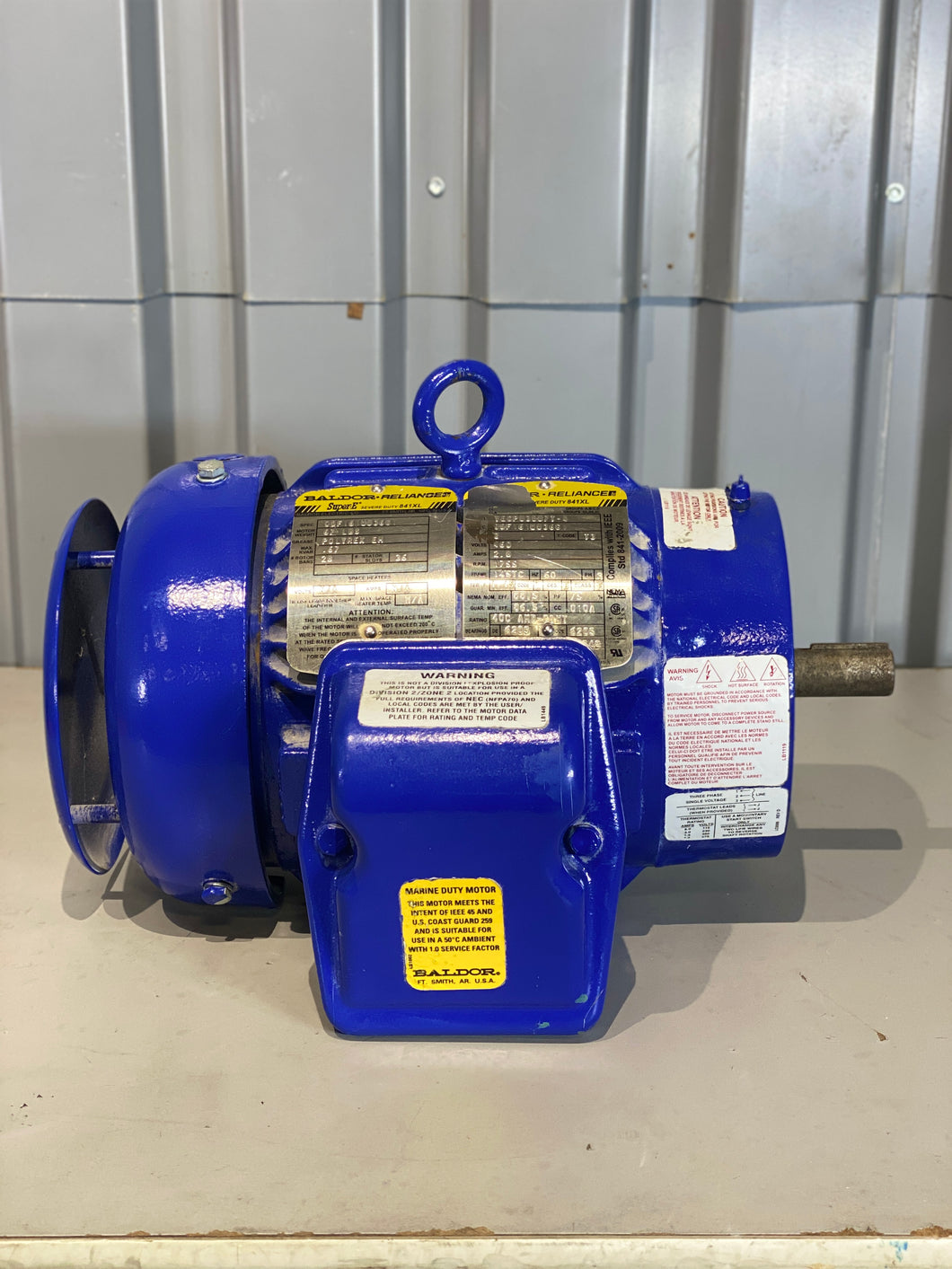 Baldor Reliance VECP83587T-4 Electric Motor, 3 Phase (No Box)