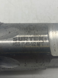 Surtek HSS 1"-11-1/2 NPT Pipe Tap, High Speed Steel (Open Box)
