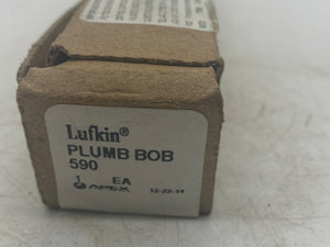 Lufkin 590 Plumb Bob, Brass, 22 oz., 6" Long