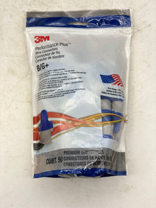 3M B/G+ Performance Plus Premium Blue/Gray Wire Connectors 50/PK *Box of (10Pks)* (New)