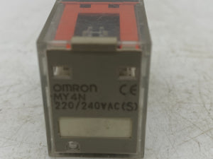 Omron MY4N Relay, 220/240 VAC, *Lot of (5)* (Used)