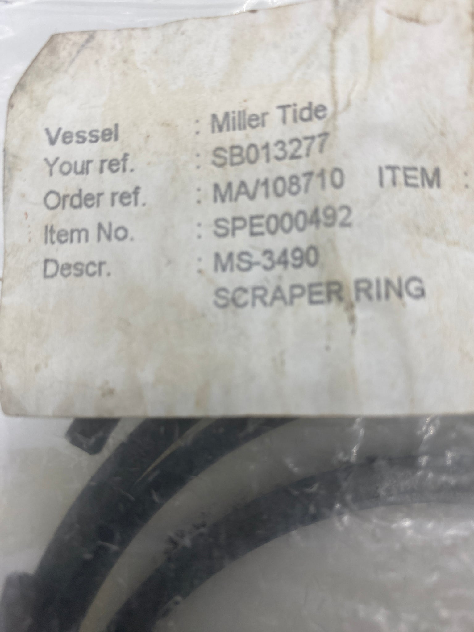 Ingersoll-Rand 54486402 Rod Oil Ring Scraper 1.25