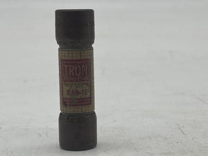 Cooper Bussmann Tron KAB-15 Fuse, 250V *Lot if (15) Fuses* (No Box)