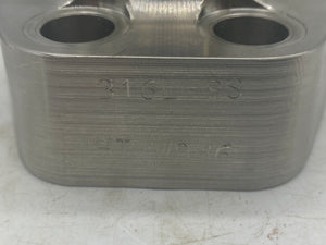 Clinton Industries 76040-16-20 1" Flange Pad Code 62 x 1-1/4" Male JIC (Open Box)