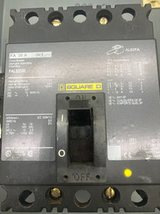 Square D FAL32030 Breaker In Enclosure w/ SN100FA Asy (Used)