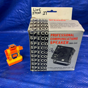 SPECO Professional Communications Speaker CBS-240 (New)