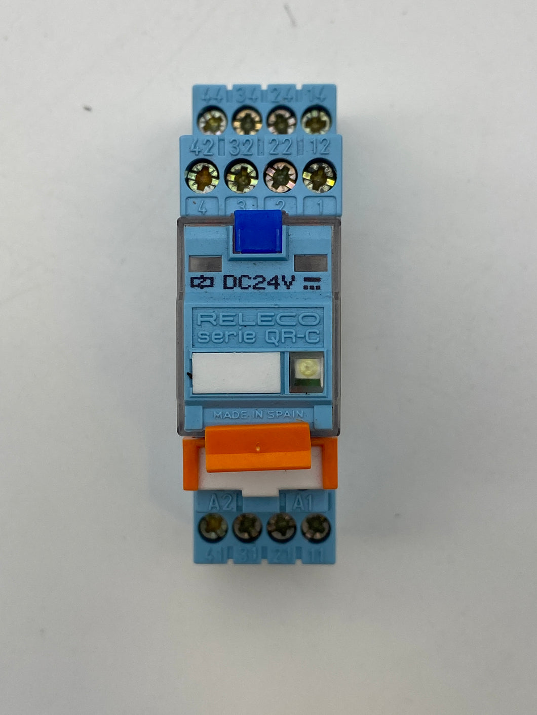 Releco QR-C C9-A41-DX Relay w/ Releco S9-M Relay Base, 24 VDC, *Lot of (7)* (Used)