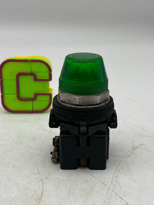 Cutler-Hammer HT8 28-6731-6 Resistor Lamp, 120V, Green (Used)