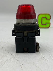 Cutler-Hammer HT8 28-6731-6 Resistor Lamp, 120V, Red *Lot of (5)* (Used)