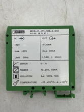 Load image into Gallery viewer, Phoenix Contact MCR-C-U/I-10B/4-DCI Isolated Signal Converter (Used)