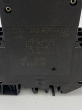 Load image into Gallery viewer, ETA 2210-T220-K0F1-H221 4A Circuit Breaker, 2P DIN Mount *Lot of (2)* (Used)
