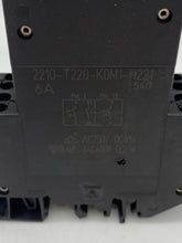 Load image into Gallery viewer, ETA 2210-T220-K0M1-H221 6A Circuit Breaker, 2P, DIN Mount *Lot of (5)* (Used)