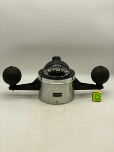 Ritchie D-6-S Globemaster 6” Binnacle w/ Steel Boat Quadrant Correctors & Hood (Used)