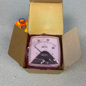 Crompton 016-02AA-LSRX-C6-S2 Panel Meter, 0-300Amps-AC (New)