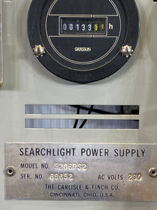 Carlisle & Finch 5206PS2 Power Supply For 2500W Xenon Searchlight, 230VAC (Used)