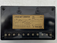 Load image into Gallery viewer, Toyo Keiki ERM-3 3-Phase Watt Converter (Used)
